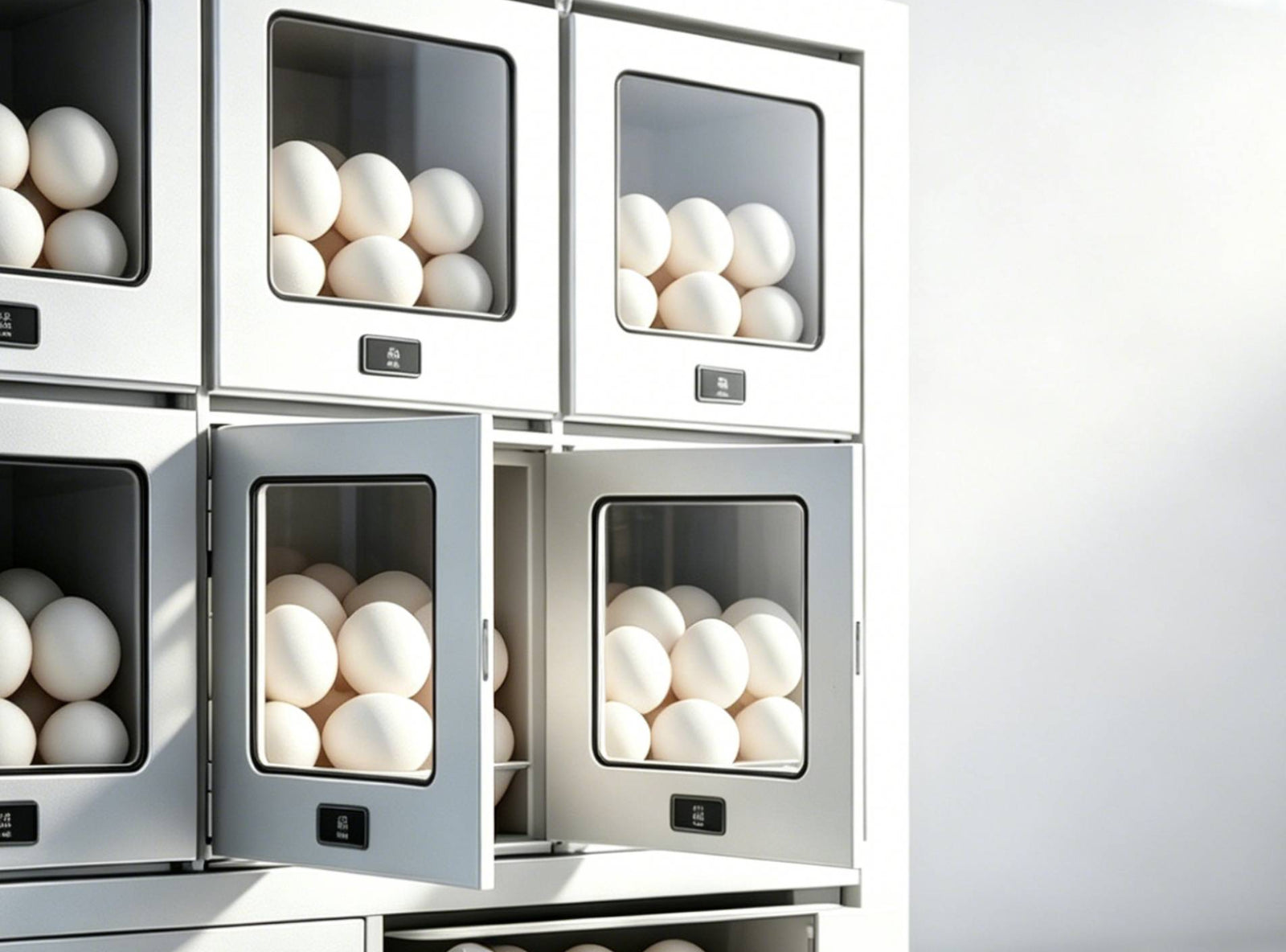 separate egg protection in egg vending machine