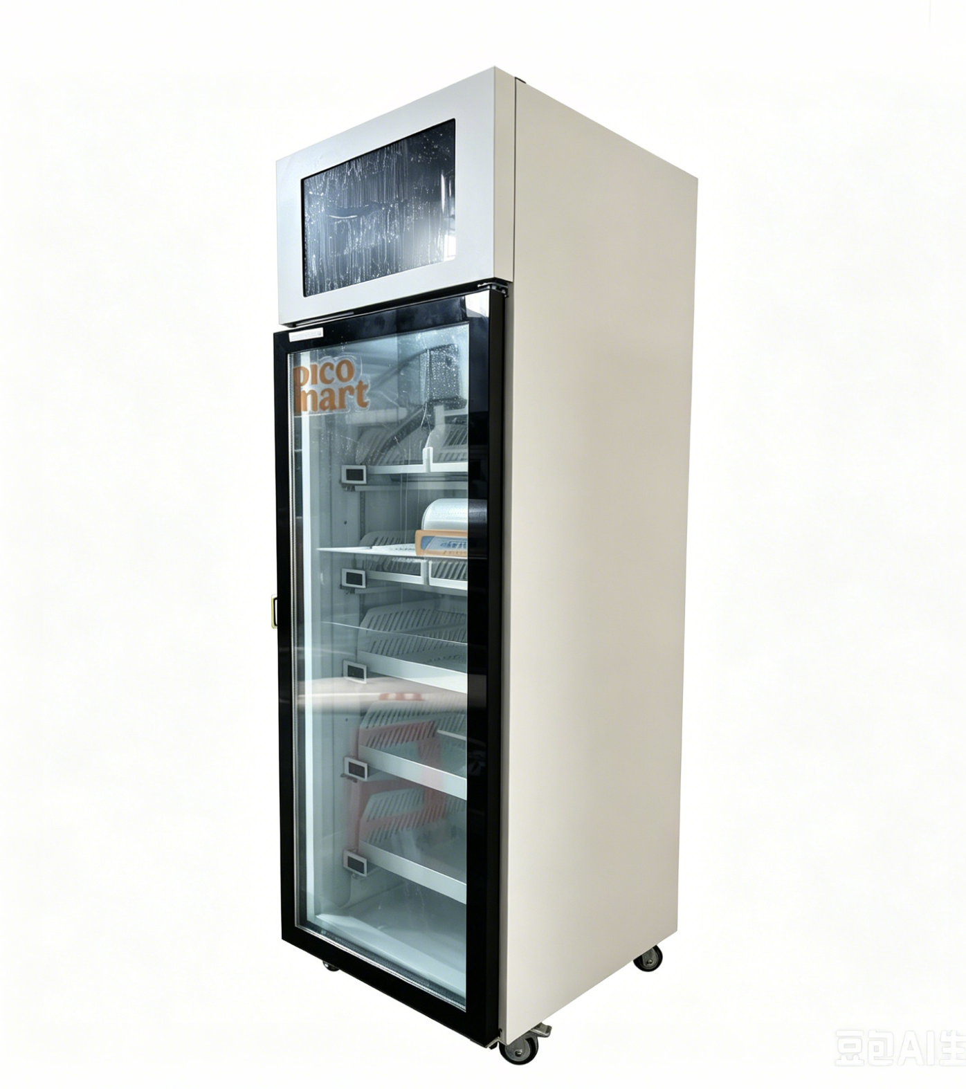 single door smart fridge cooling left side