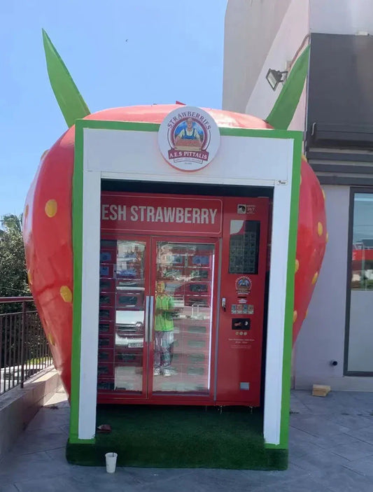 strawberry house for strawberry vending in Cyprus