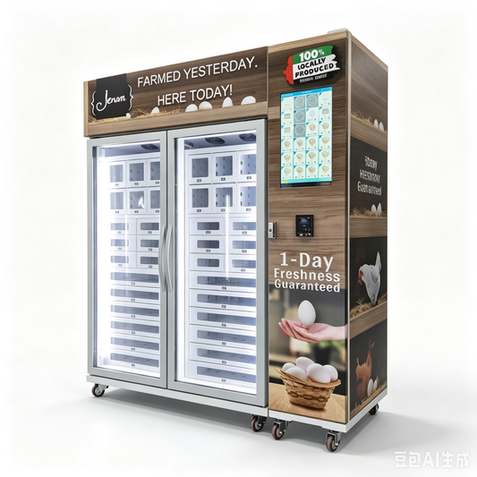 Fresh Egg Locker Vending Machine with Cooling System for Farm-to-Table