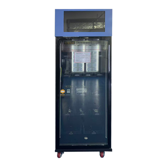 Farm-Fresh Dairy Smart Vending Fridge with Card Reader