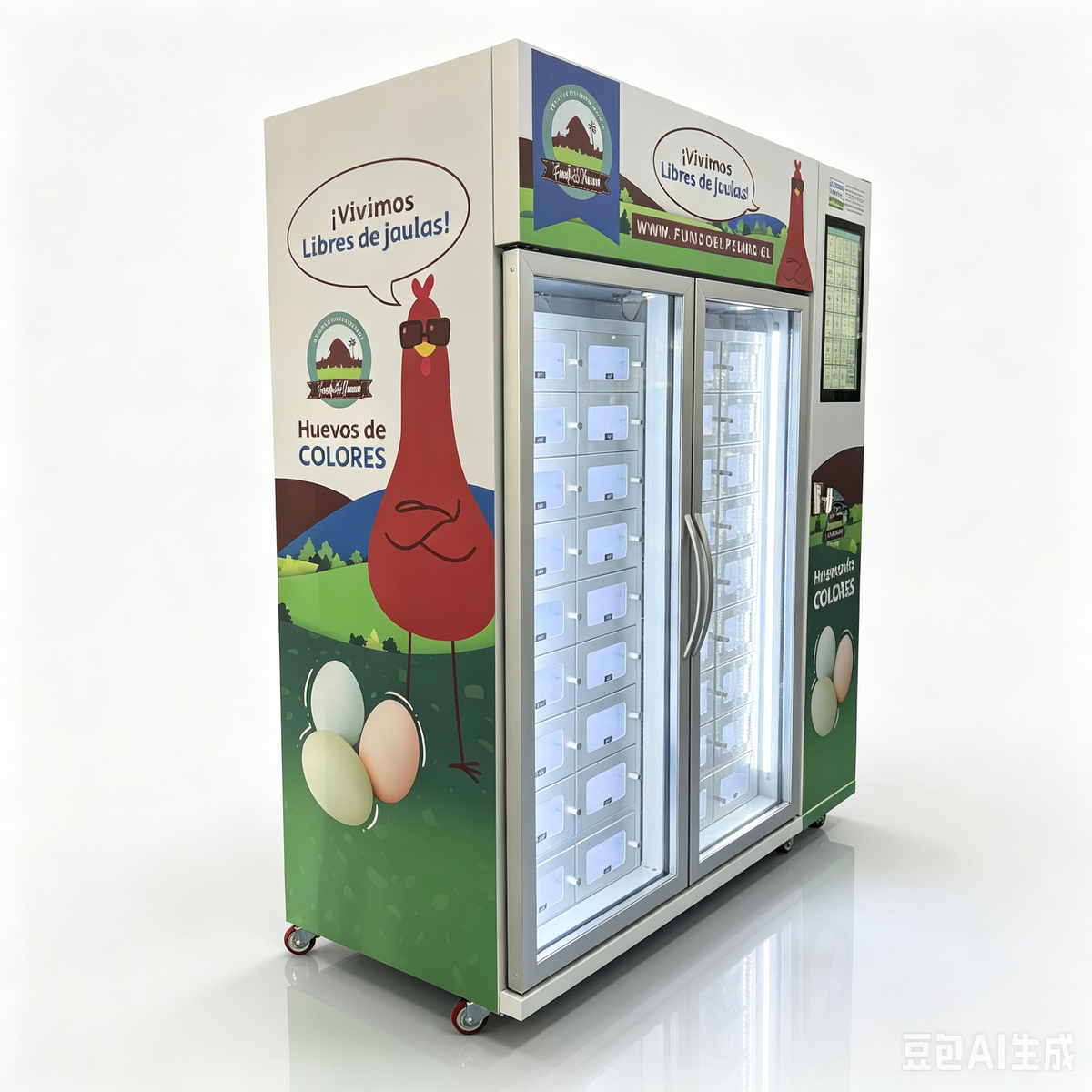 Fresh Egg Locker Vending Machine with Cooling System for Unattended Farm Shop