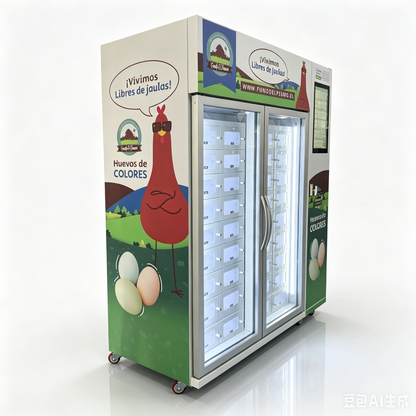 Fresh Egg Locker Vending Machine with Cooling System for Unattended Farm Shop