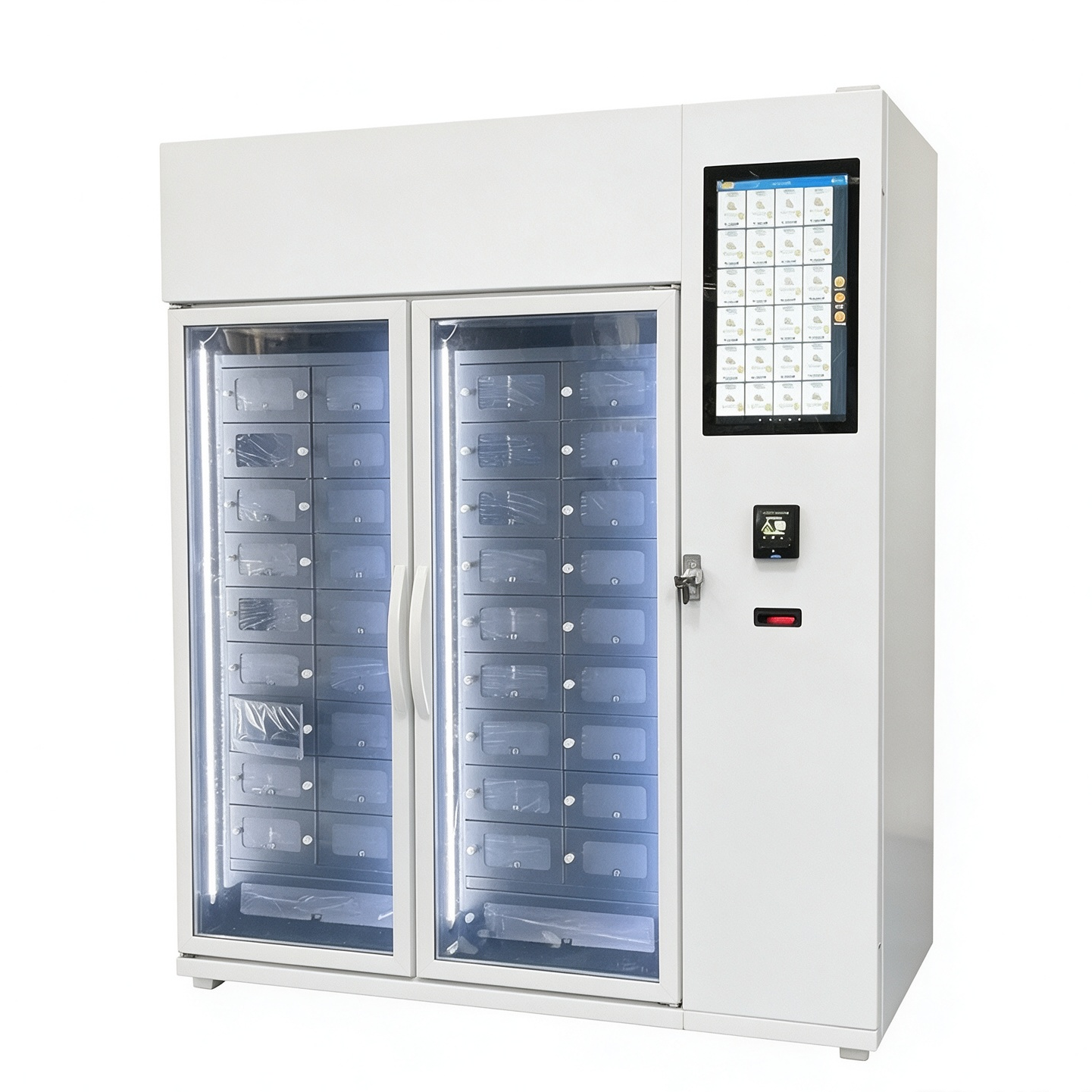 36 locker machines left side