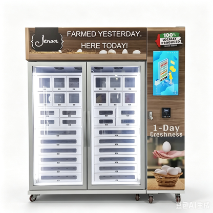 Fresh Egg Locker Vending Machine with Cooling System for Farm-to-Table