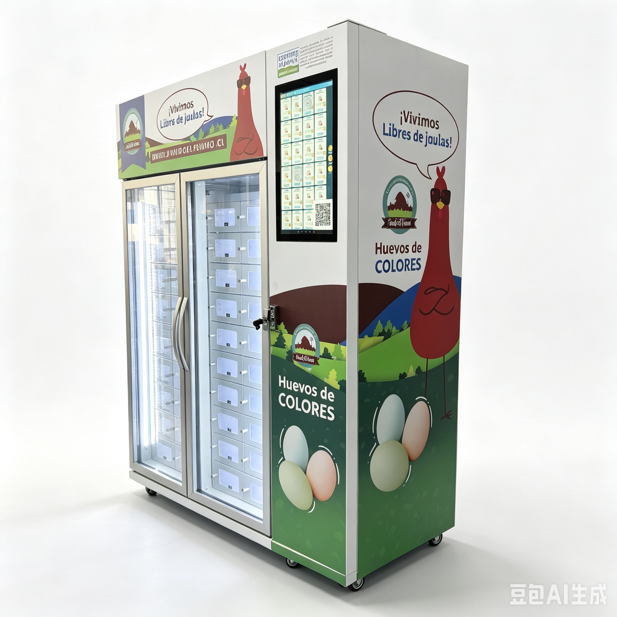 Fresh Egg Locker Vending Machine with Cooling System for Unattended Farm Shop