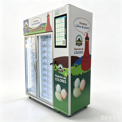 Fresh Egg Locker Vending Machine with Cooling System for Unattended Farm Shop