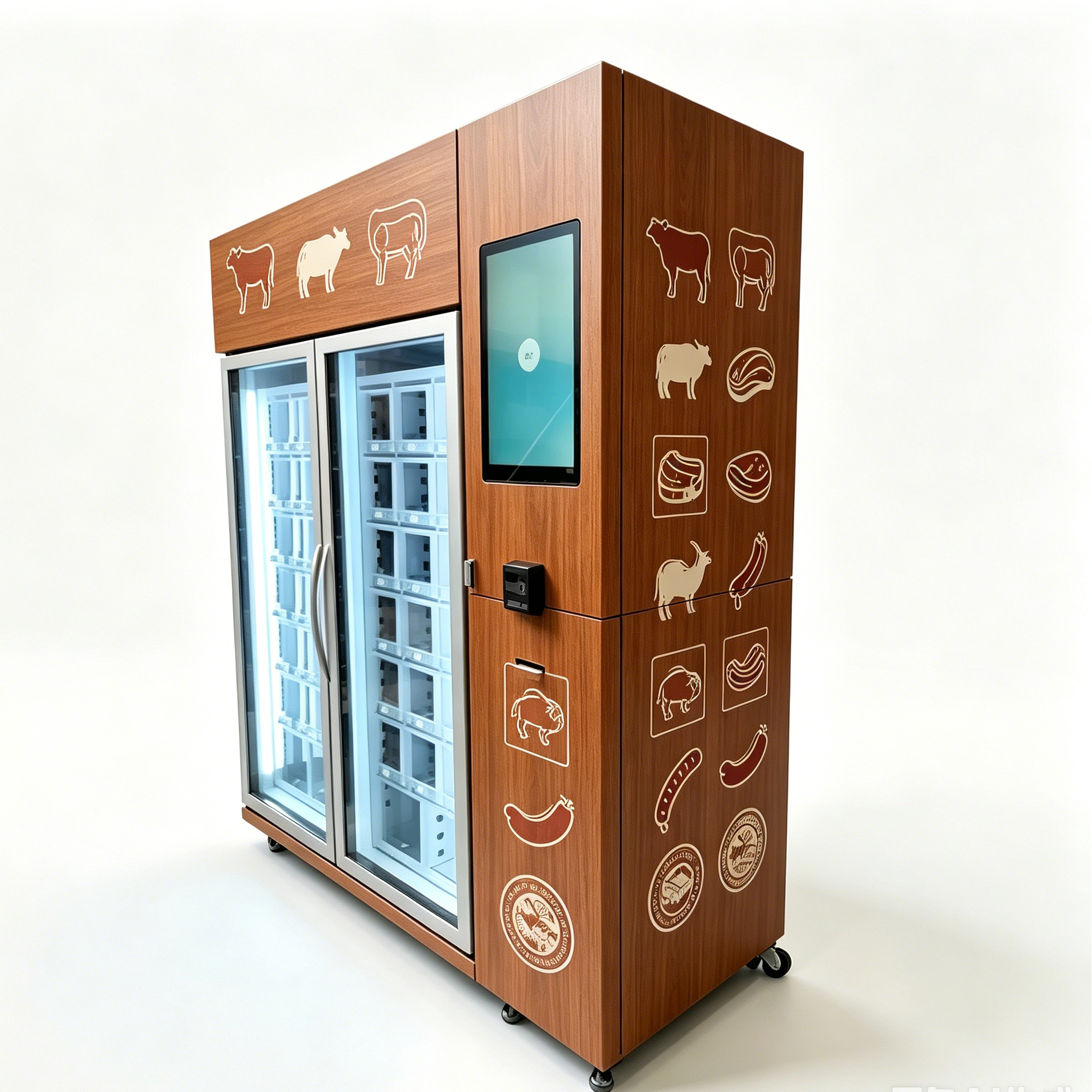 frozen meat vending machine with smart control system-2