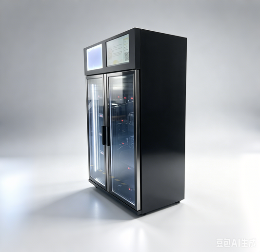 high capacity smart fridge frozen left side