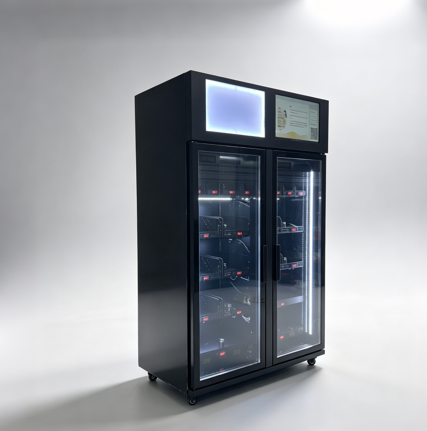 high capacity smart fridge frozen right side