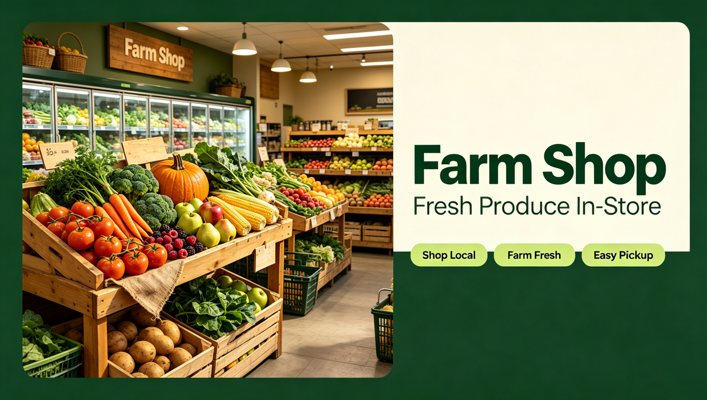 farm shop sell fresh products through vending machine