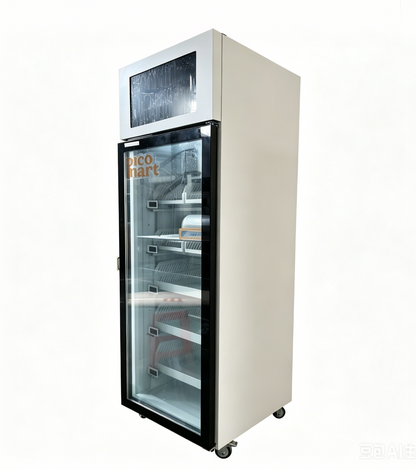 single door smart fridge cooling left side