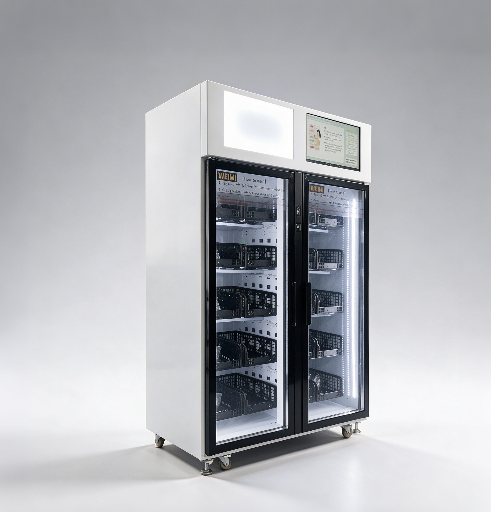 veg vending smart fridge right side